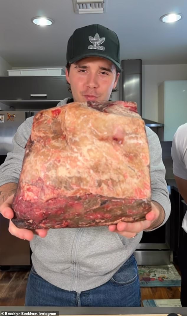 Expensive: Butchers told MailOnline the meat appeared to be a 5kg cut of sirloin dry-aged for 28 days that would be worth £200-£300 at a meat market