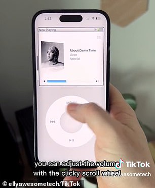 Apple Music users can use the app, which is called retroPod (pictured), but it doesn't connect to Spotify