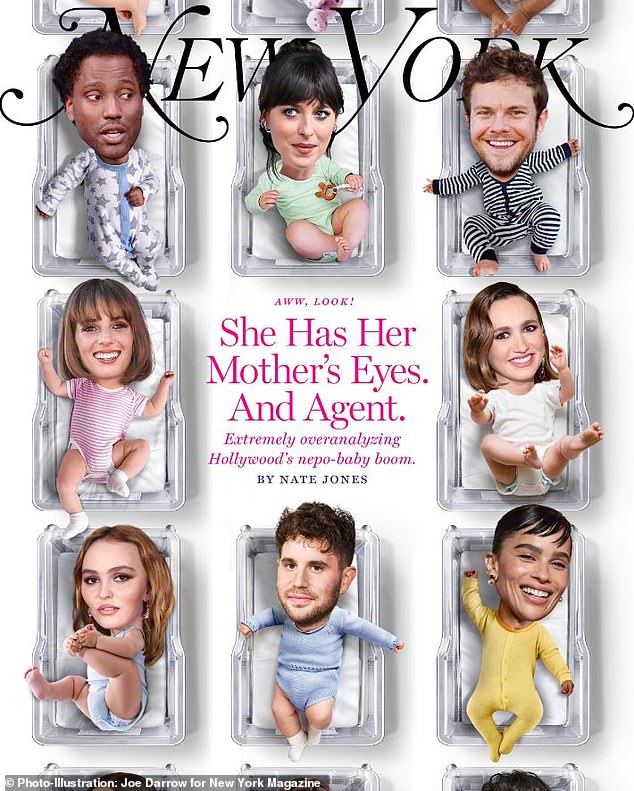 Baby Nepo: Maude, who is the daughter of Hollywood heavyweights Judd and Leslie Mann, graced the cover and was featured among other children of the rich and famous who hit the genetic lottery.