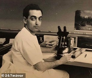 A man sent this photograph of his grandfather in medical school.