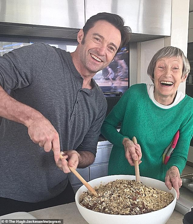 'I have a good relationship with her': However, Hugh has since reconciled with his mother Grace and has shared snaps of them together on social media.