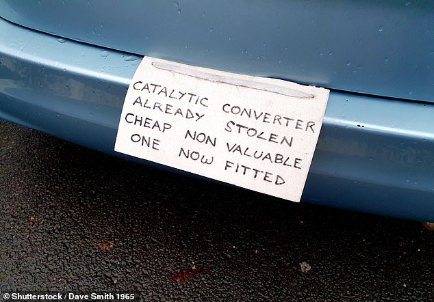 Approximately 50,000 catalytic converter thefts were reported in 20 police districts surveyed between 2017 and 2021