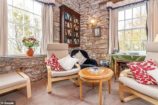 The interior of the tower has been renovated, but retains a nice exposed brickwork