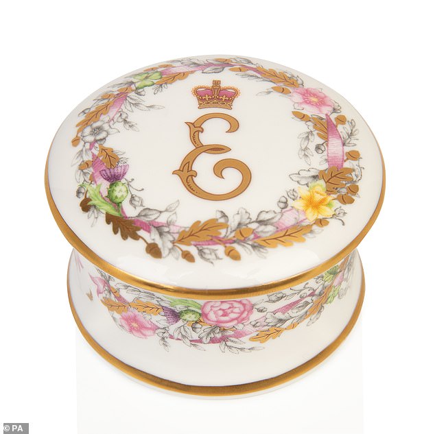 The £40 pill box, part of the official porcelain range to commemorate the life of Queen Elizabeth