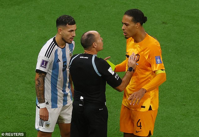 Lahoz fought for control of Argentina's World Cup clash with the Netherlands