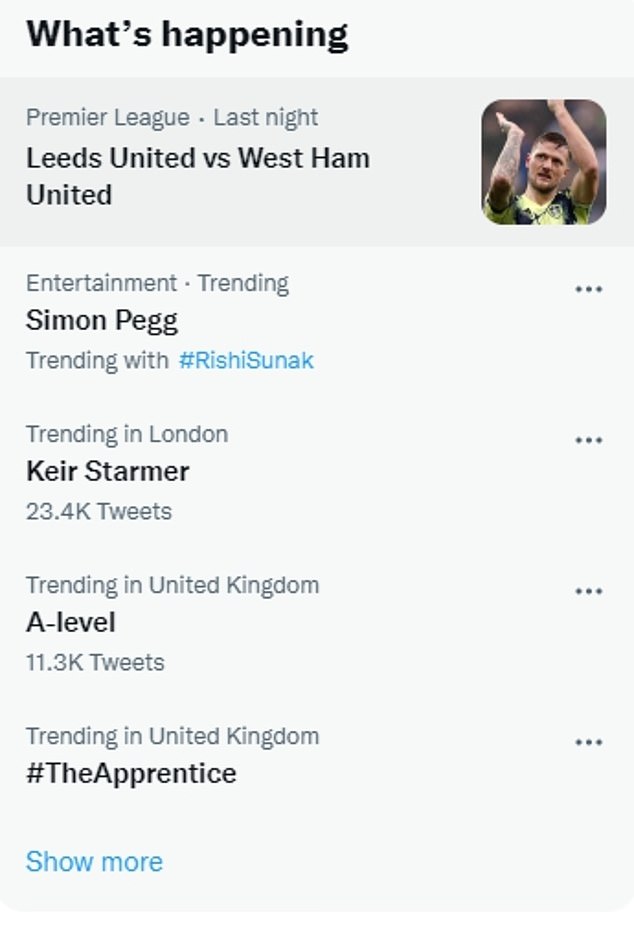 Trends!  The video drew attention to the actor, as many took to Twitter to discuss his views, leading to his name trending at number 2 on Twitter's entertainment charts.