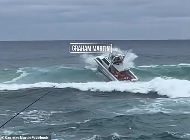 Fortunately, the man thrown overboard was able to stay afloat and got close enough to a bodyboarder to be rescued, while two other passengers also required hospital treatment.