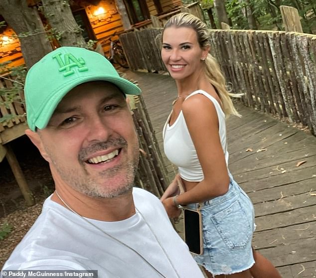 Over: Christine and Paddy confirmed their split last July, just hours after sharing photos from a last-minute family vacation at Center Parcs