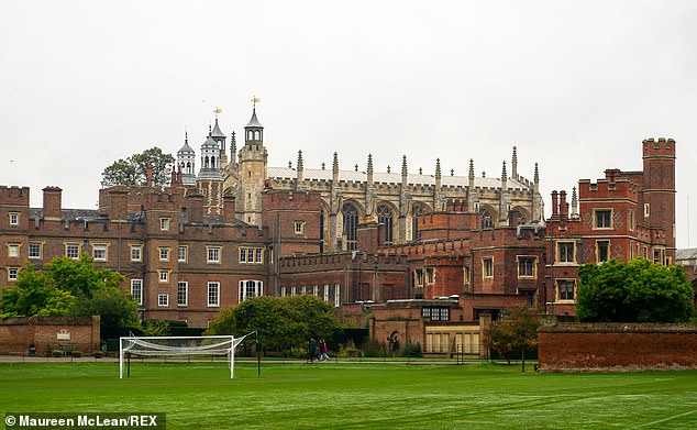 Pictured: Eton College, one of the most prestigious boarding schools in England, UK.  Both Prince Harry and William attended the school during their teenage years.