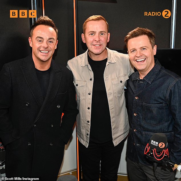 Radio Talk: The duo appeared on The Scott Mills Show to talk about their TV adventures and play a quick friendship quiz.