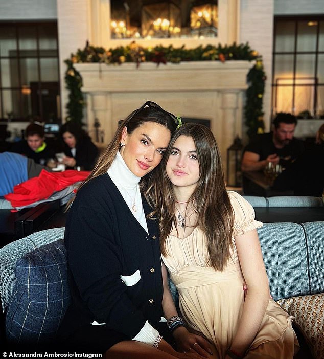 Twins: Alessandra's family spent Christmas at Montage Deer Valley Resort in Park City, Utah