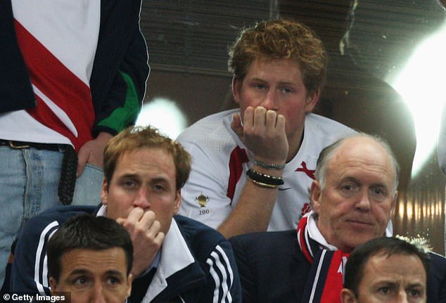 Prince Harry pictured at the 2007 Rugby World Cup in Paris.  During the trip, the then 23-year-old repeatedly drove through the tunnel where his mother died in August 1997.