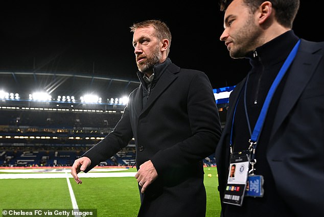 Blues manager Potter (left) said 'it never rains, but it pours' in a frustrated pre-match interview.