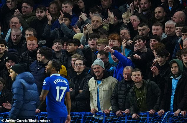 Sterling walks off the pitch in front of the City fans, unable to remind them of his talents.