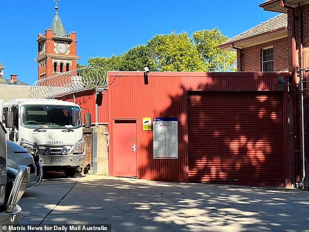 Mariam Raad was inside Wagga police cells (above) on Friday morning, where she had spent the night waiting to appear via AVL to apply for bail.