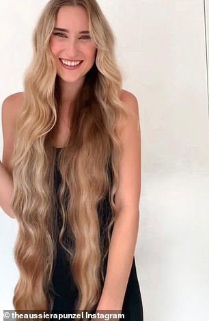 Stylist, 23, dubbed the 'Aussie Rapunzel' shares one habit that has  drastically improved her locks