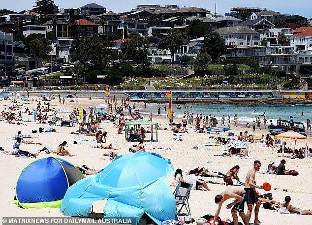 Users agreed that the two main cities were relatively clean and safe for their size and quite liveable (pictured is the famous Bondi Beach in Sydney's eastern suburbs)