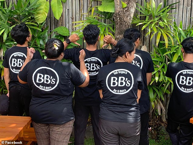 The owners claimed that they treated their Balinese staff (pictured) better and paid them more than other Australian businesses in Bai.