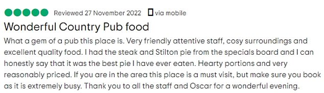 1672991814 193 Dog friendly pub hits back at one star review on Tripadvisor