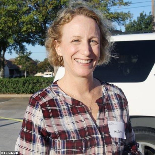 His ex-wife, Dr. Anne Georgulas (pictured), claimed three doctors confirmed James had gender dysphoria and has long argued that James is transgender and wanted their daughter to transition to a girl named Luna.