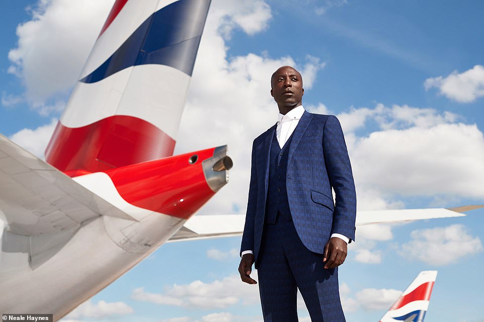 Savile Row tailor Ozwald Boateng (pictured) was commissioned to design BA's new kits.