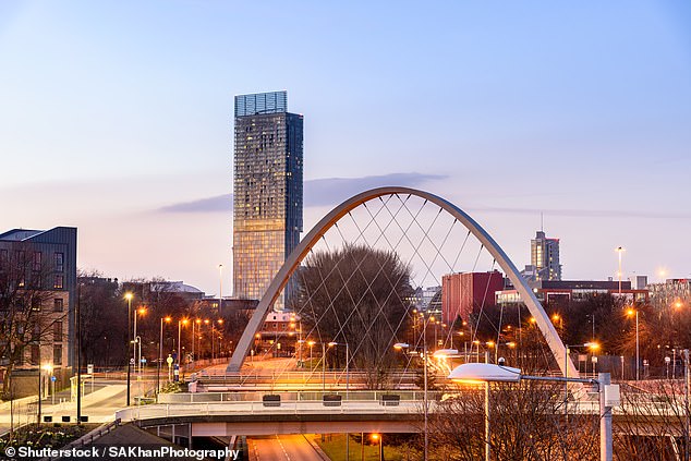 Rightmove said Hulme, Greater Manchester, saw average asking prices rise 26 per cent last year