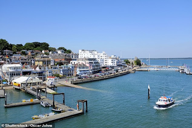 Cowes, on the Isle of Wight, saw asking prices rise by 22 per cent over the past year