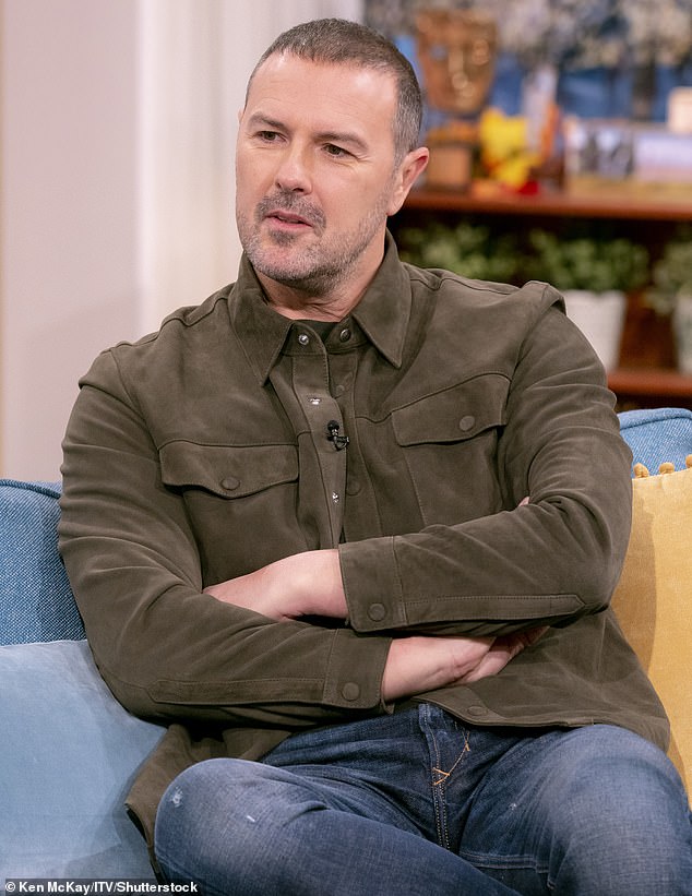 Normal look: Paddy appears unfiltered during an appearance on This Morning in October 2021