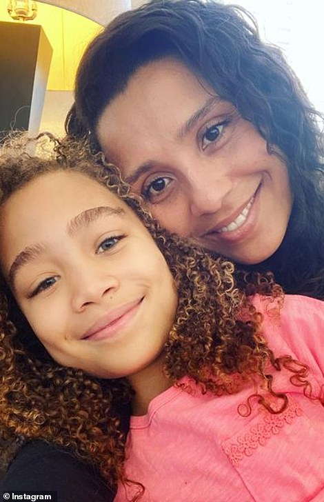 Marilee pictured in a selfie with the couple's only daughter, Sabine