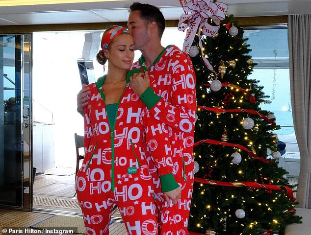 Lovebirds: Earlier this week, Paris reached out to Carter as they celebrated their second Christmas as husband and wife.