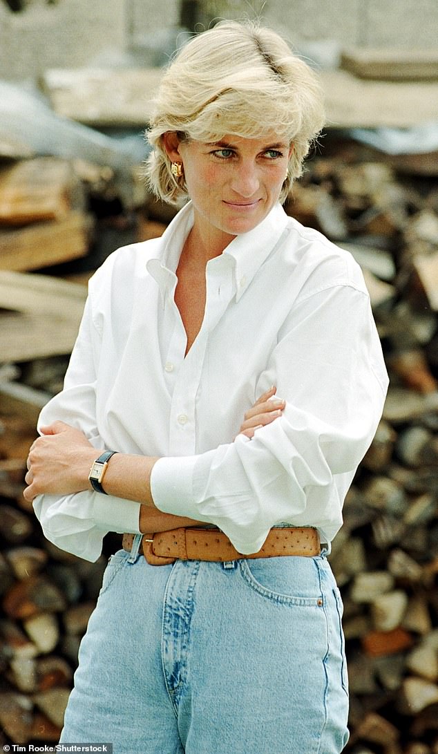 Princess Diana was linked to various mediums throughout her adult life.  Photographed in Bosnia in 1997