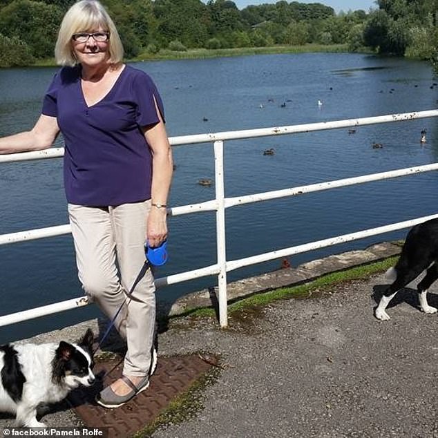 Neighbours tore the lid from a grit bin, which was placed under the great-grandmother-of-two Rolfe so she could be moved into a van and taken to Wrexham Maelor Hospital