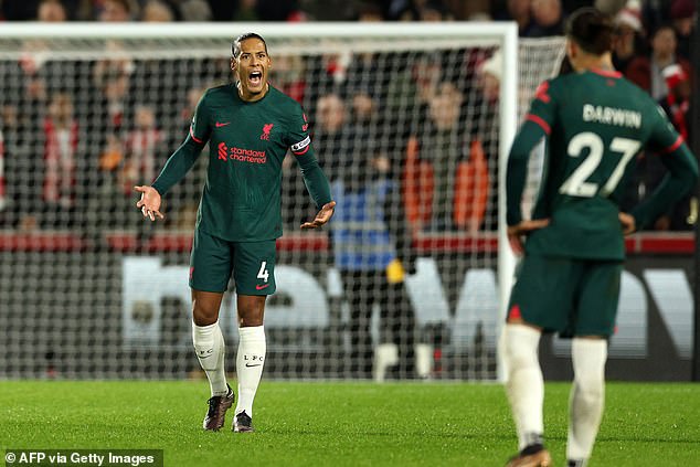 But Klopp faces a blow at the other end of the pitch with Virgil van Dijk facing more than a month out after picking up a hamstring injury against Brentford.