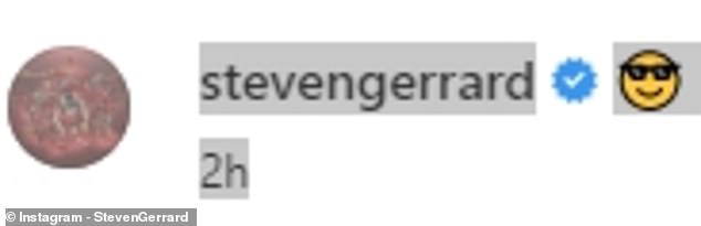 Keeping it informal: The Aston Villa manager didn't reveal anything in his short but sweet caption