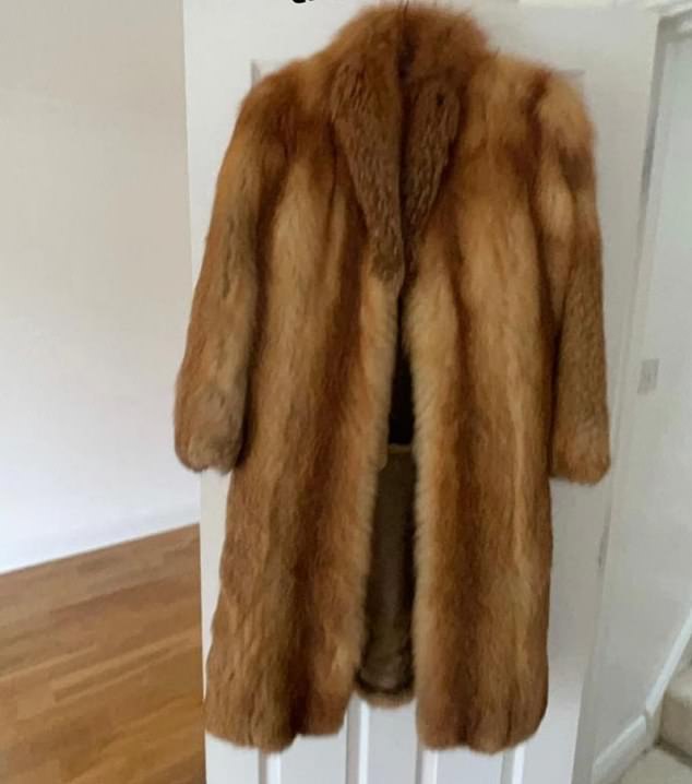 For sale: He shared an image of the longline coat on Instagram as it hung against a white background.