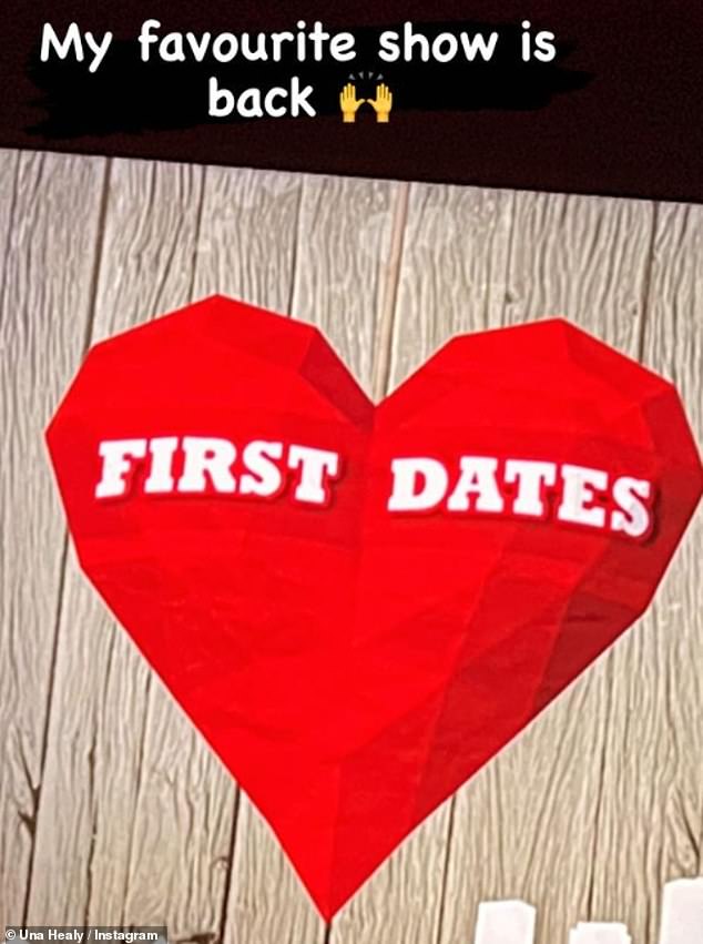 Love is in the air: Una also shared her excitement about the return of the First Dates dating show