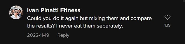 The videos have been viewed a combined 4.9 million times, but many commenters weren't thrilled with the idea of ​​having to eat food in a certain order.