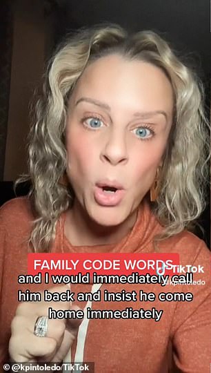 Every time her son used the word in a phone conversation or in a text message, she would immediately call him and demand that he come home.