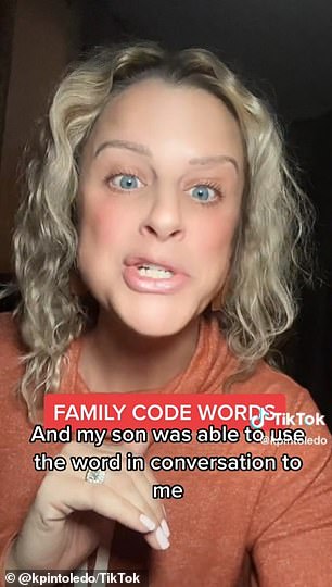 Every time her son used the word in a phone conversation or in a text message, she would immediately call him and demand that he come home.