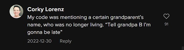 Peters' video has been viewed more than 3.8 million times and has received thousands of comments.  Many shared stories of their own family keywords and how they were used.