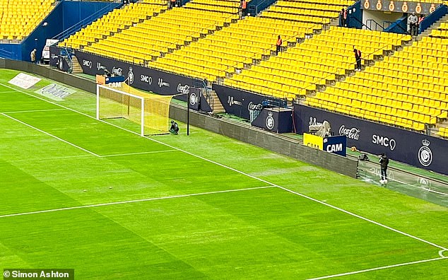 Despite torrential rain, Al-Nassr's clash with Al Ta¿ee at Mrsool Park took place on Friday