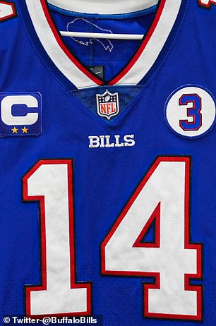 Bills players will wear a number 3 patch on their jerseys this weekend in tribute to Hamlin