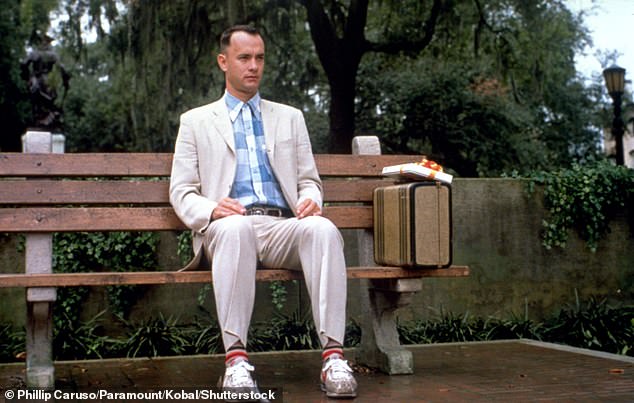 A lot to live up to: Tom is a two-time Oscar winner: he appears in 1994's Forrest Gump, which scored one of his wins.