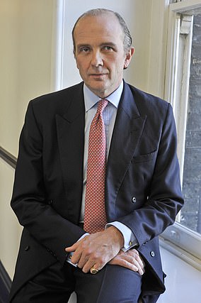 Harry's father is Nick Wentworth-Stanley, pictured, a dashing Old Etonian