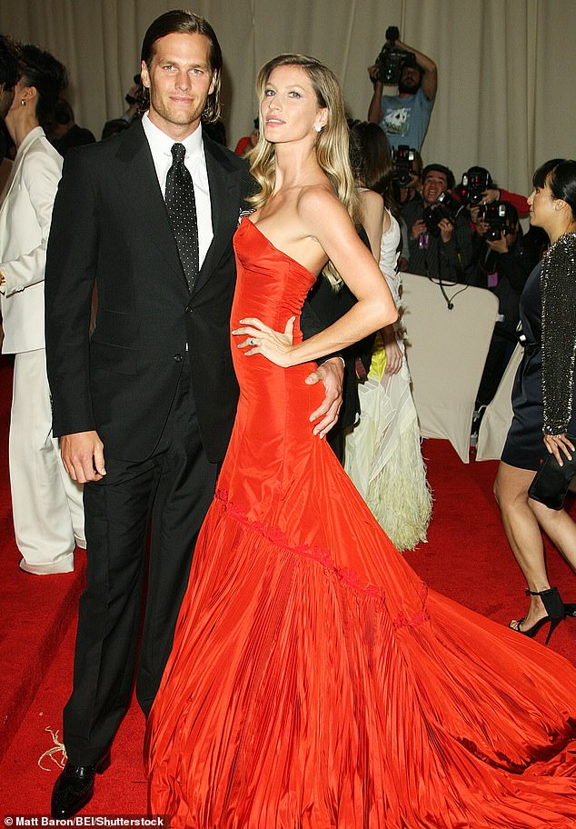 Going their separate ways: Tom and Gisele finalized their divorce earlier this year in October after 13 years of marriage;  seen at the Met Gala in 2011