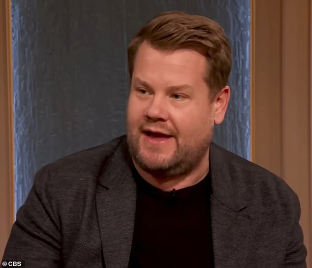 Adventure: Corden recently told ITV's Good Morning Britain: 'I love where we live.  I love being in Los Angeles, but we always knew it was an adventure and not the final destination.'  Pictured: Corden on The Late Late Show