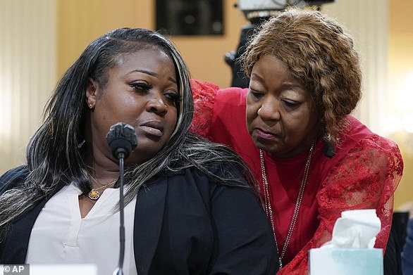 Shaye Moss (left) and her mother Ruby Freeman (right)