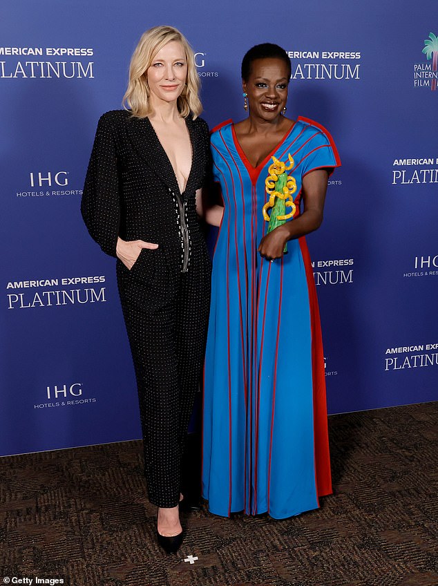 Dream co-star: Cate revealed while presenting the President's Award to Viola Davis during the ceremony that she wanted a chance to be cast opposite The Help actress.