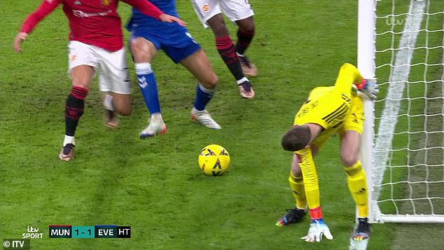 De Gea could only watch as the ball fell gracefully for Conor Coady to slot into the net.