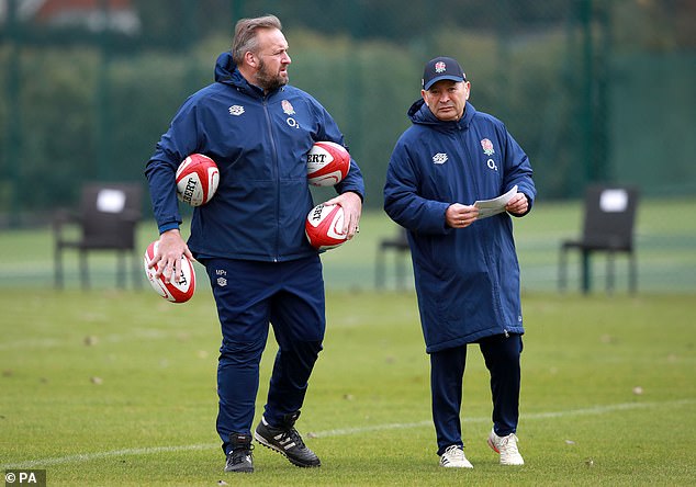 Former England forwards coach Matt Proudfoot (L) has also left Borthwick's setup.